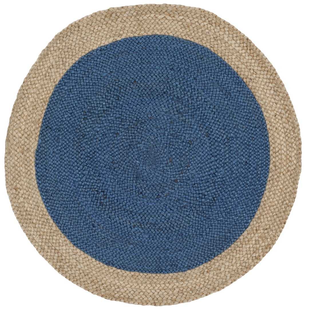 SAFAVIEH Natural Fiber NF801D Royal Blue / Natural Rug Image 1