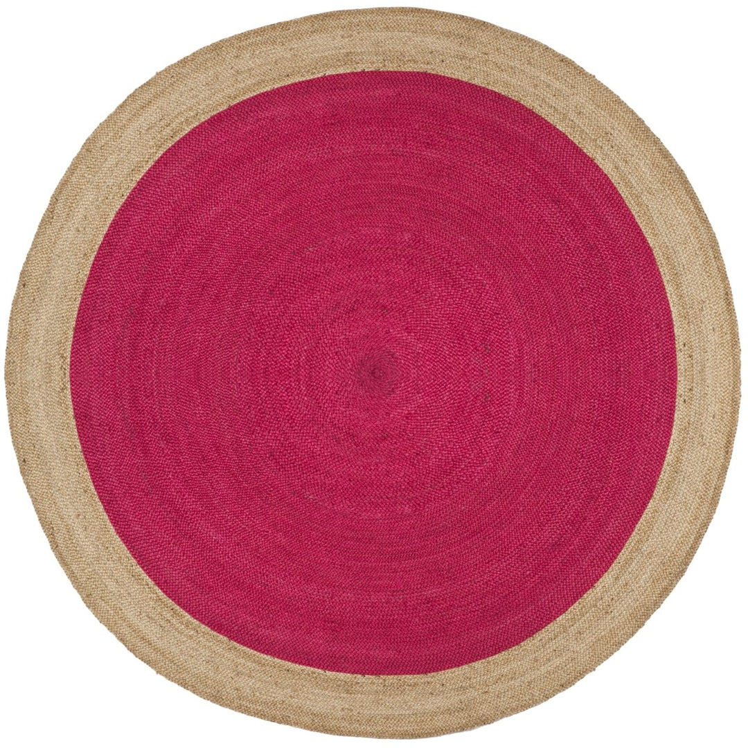 SAFAVIEH Natural Fiber NF801C Fuchsia / Natural Rug Image 3