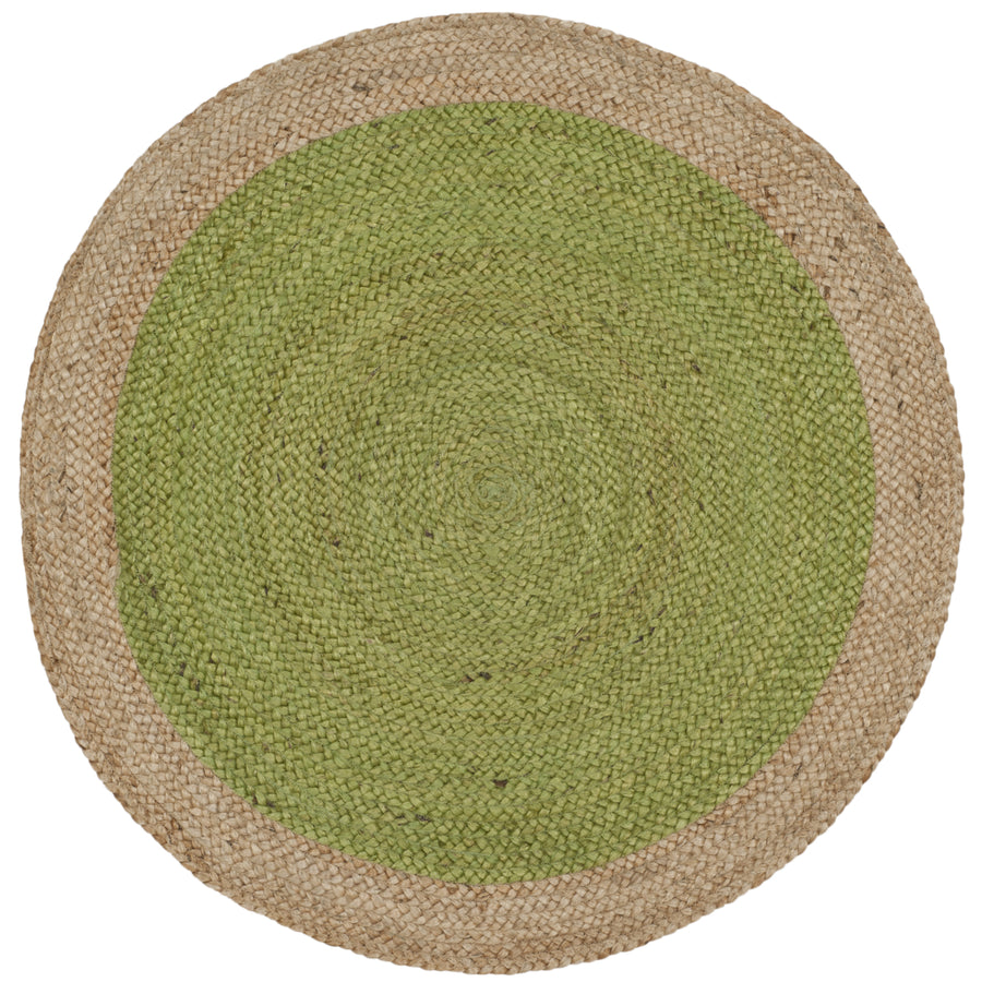 SAFAVIEH Natural Fiber NF801G Green / Natural Rug Image 1