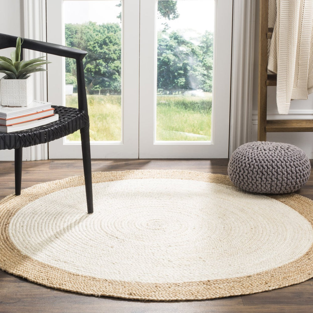 SAFAVIEH Natural Fiber NF801M Ivory / Natural Rug Image 2