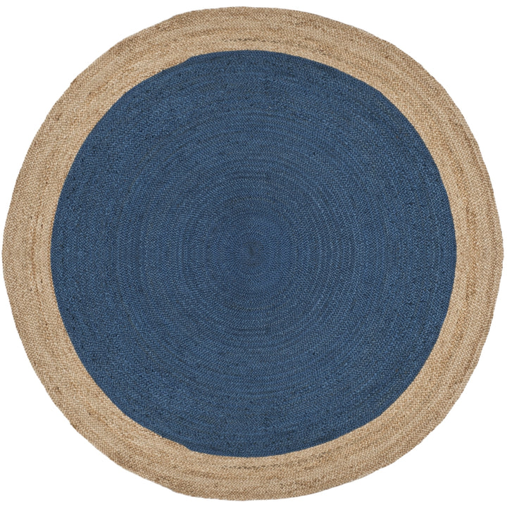 SAFAVIEH Natural Fiber NF801D Royal Blue / Natural Rug Image 1