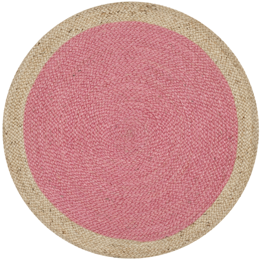 SAFAVIEH Natural Fiber NF801P Pink / Natural Rug Image 1