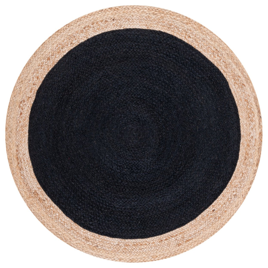 SAFAVIEH Natural Fiber NF801Z Black / Natural Rug Image 1