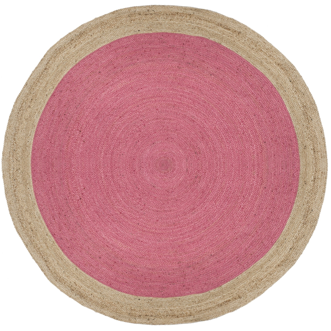 SAFAVIEH Natural Fiber NF801P Pink / Natural Rug Image 3