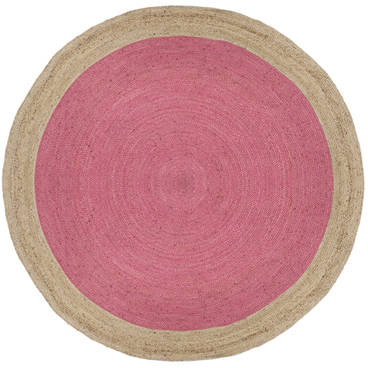 SAFAVIEH Natural Fiber NF801P Pink / Natural Rug Image 3