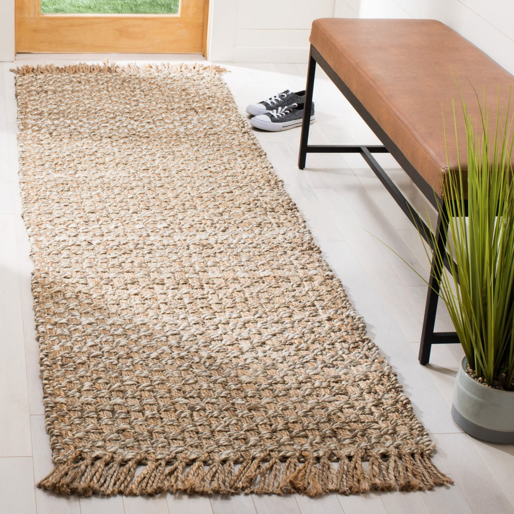 SAFAVIEH Natural Fiber NF868B Natural / Grey Rug Image 2