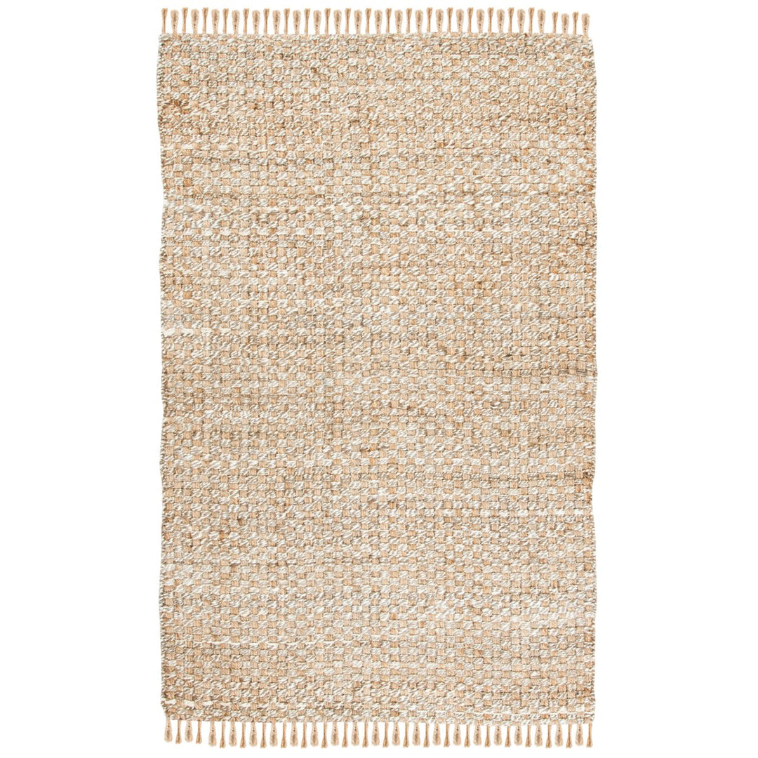 SAFAVIEH Natural Fiber NF868B Natural / Grey Rug Image 1