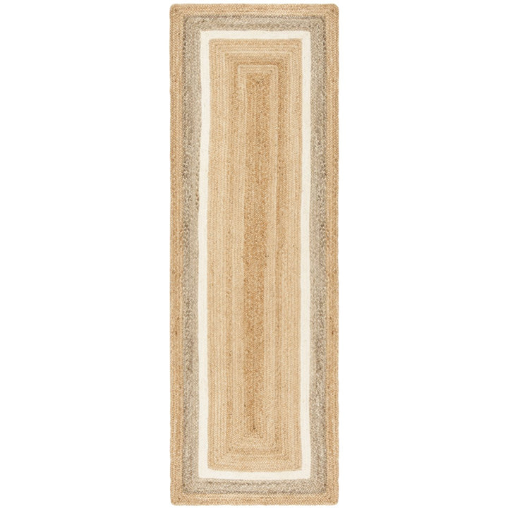 SAFAVIEH Natural Fiber NF883B Natural / Grey/Ivory Rug Image 5