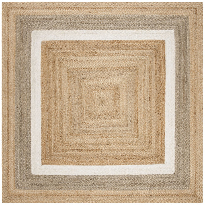 SAFAVIEH Natural Fiber NF883B Natural / Grey/Ivory Rug Image 6