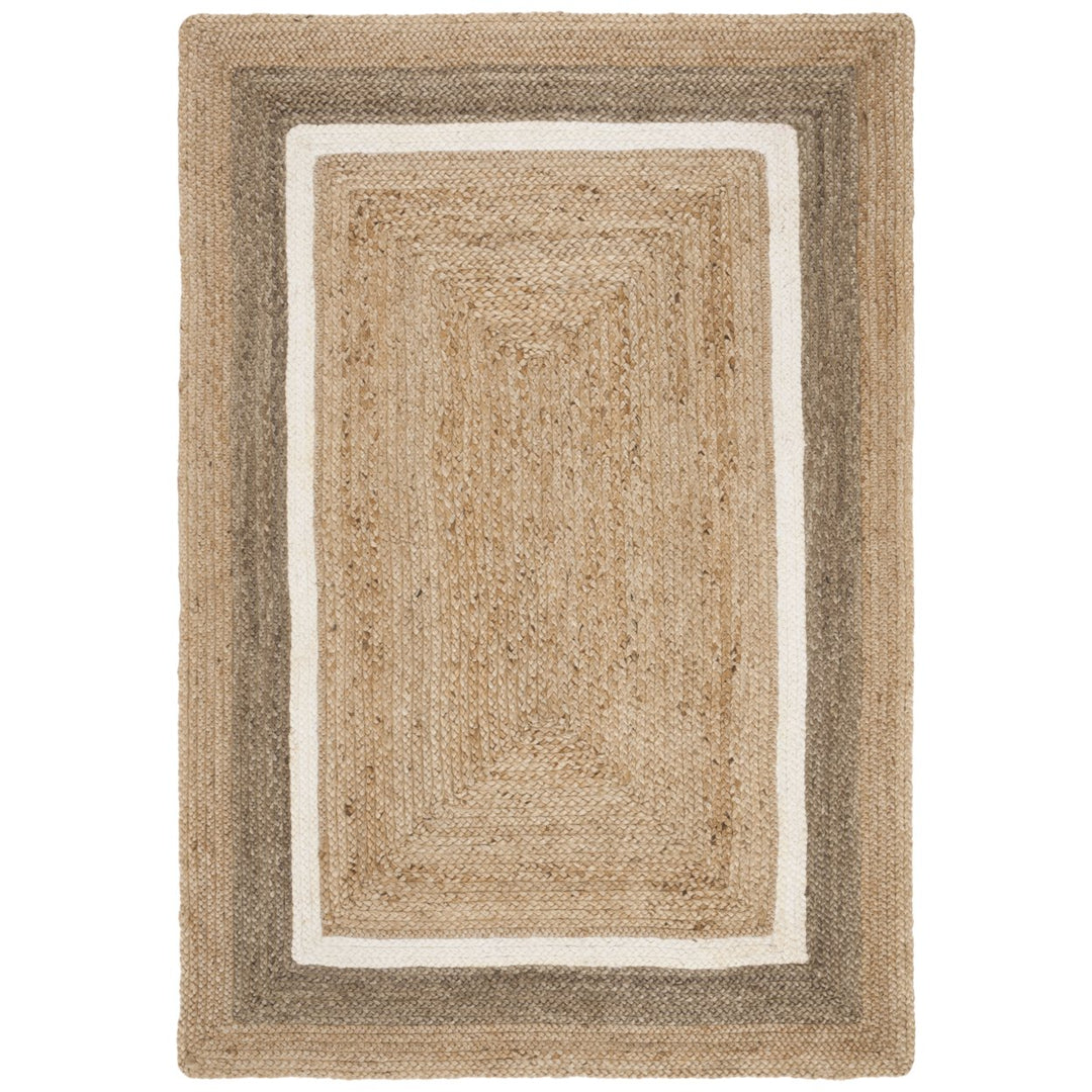 SAFAVIEH Natural Fiber NF883B Natural / Grey/Ivory Rug Image 8