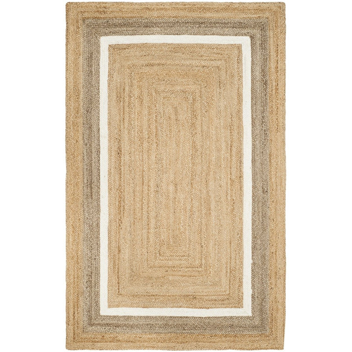 SAFAVIEH Natural Fiber NF883B Natural / Grey/Ivory Rug Image 9