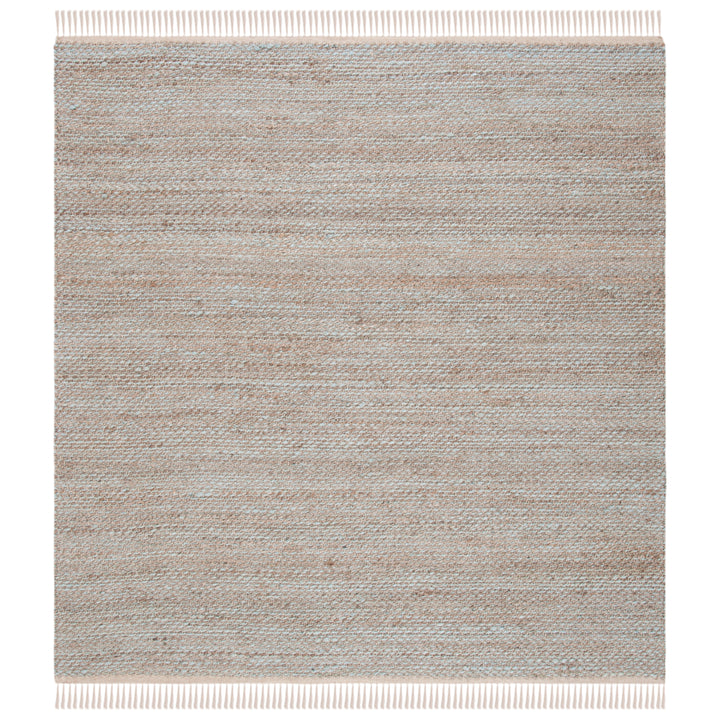 SAFAVIEH Natural Fiber NF827A Natural / Teal Rug Image 2