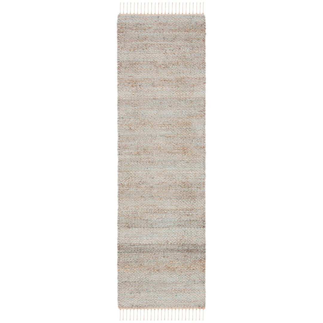 SAFAVIEH Natural Fiber NF827A Natural / Teal Rug Image 1