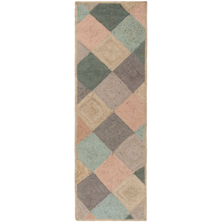 SAFAVIEH Natural Fiber NF872A Natural / Multi Rug Image 1