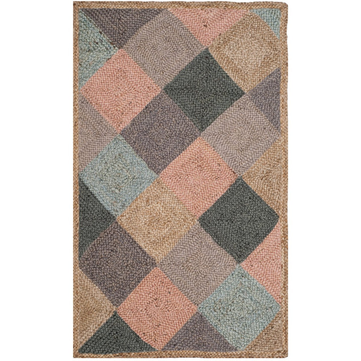 SAFAVIEH Natural Fiber NF872A Natural / Multi Rug Image 1