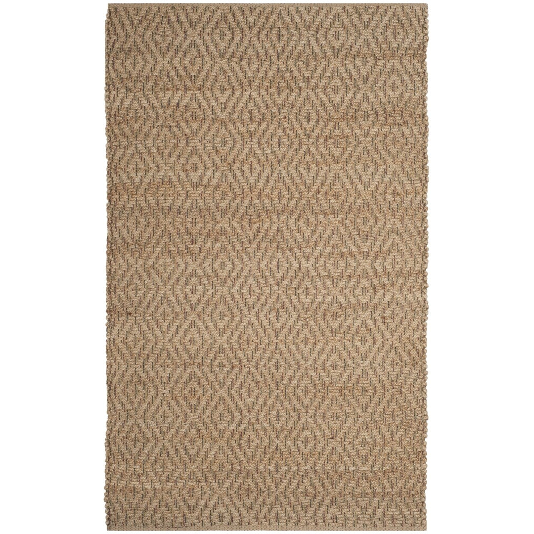 SAFAVIEH Natural Fiber NF873A Handwoven Natural /Red Rug Image 1