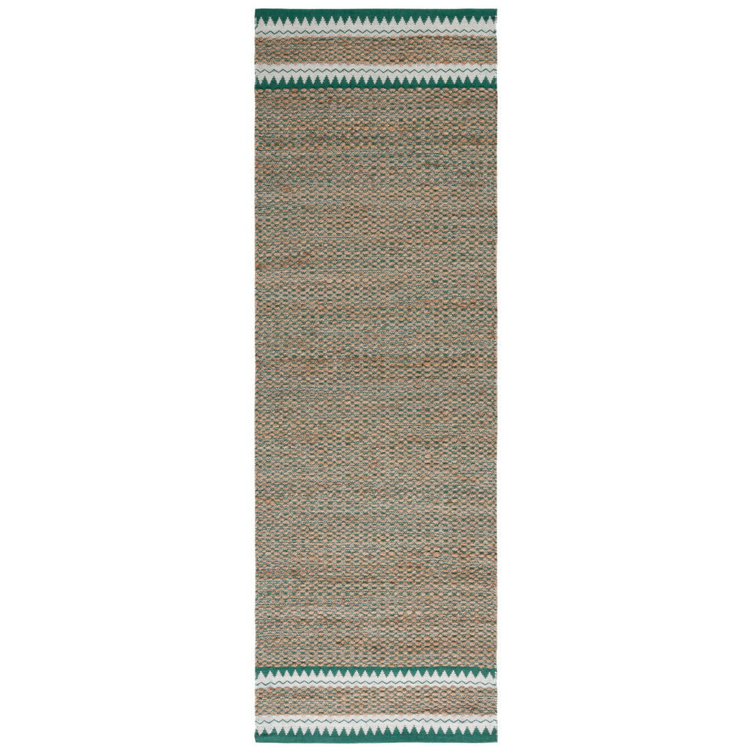 SAFAVIEH Natural Fiber NF874Y Natural / Green Rug Image 3