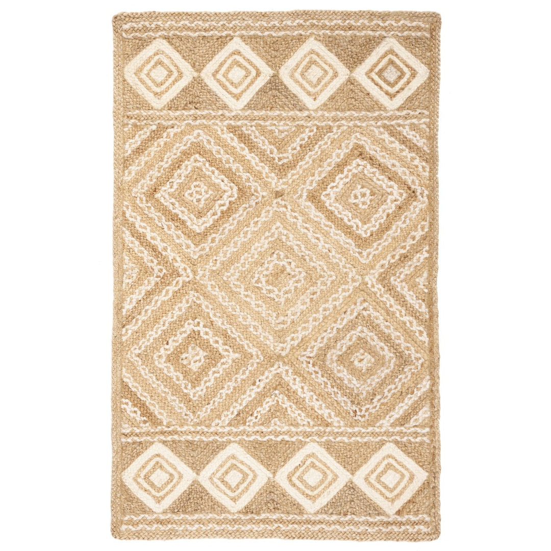 SAFAVIEH Natural Fiber NF880B Natural / Ivory Rug Image 1