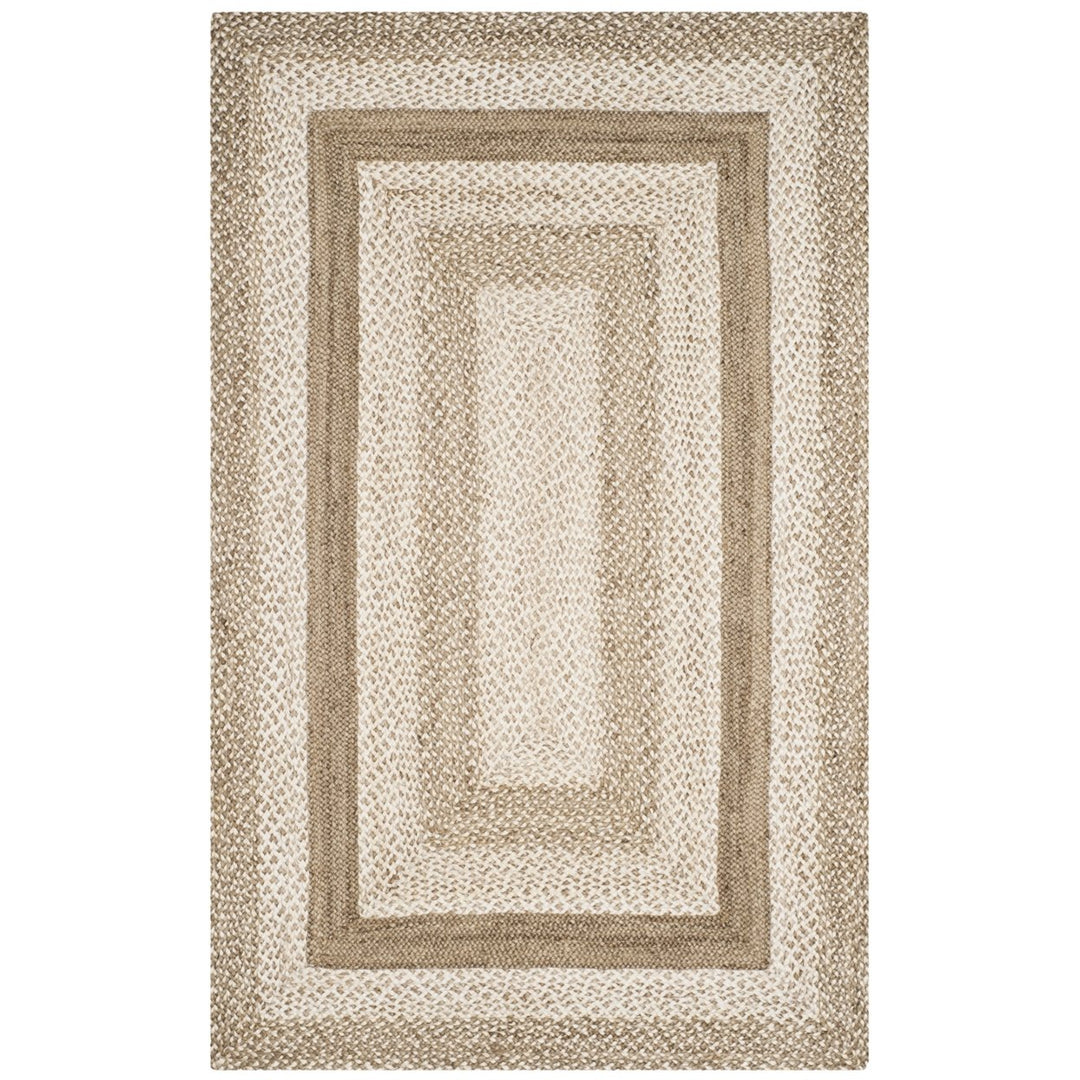 SAFAVIEH Natural Fiber NF884F Handwoven Grey / Ivory Rug Image 1