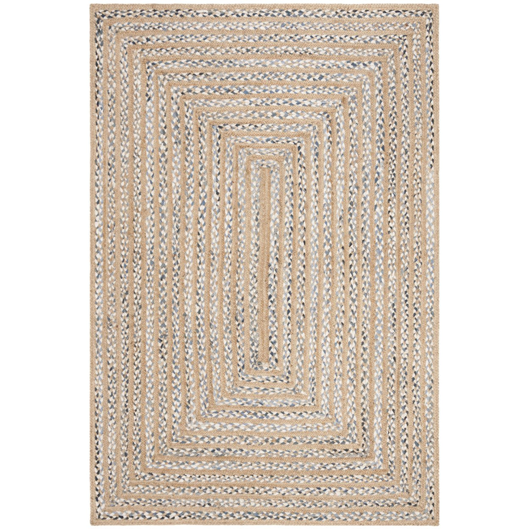 SAFAVIEH Natural Fiber NF921M Blue / Natural Rug Image 1