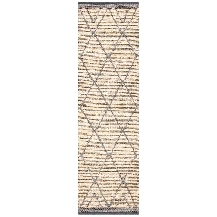 SAFAVIEH Natural Fiber NF956F Natural / Grey Rug Image 1