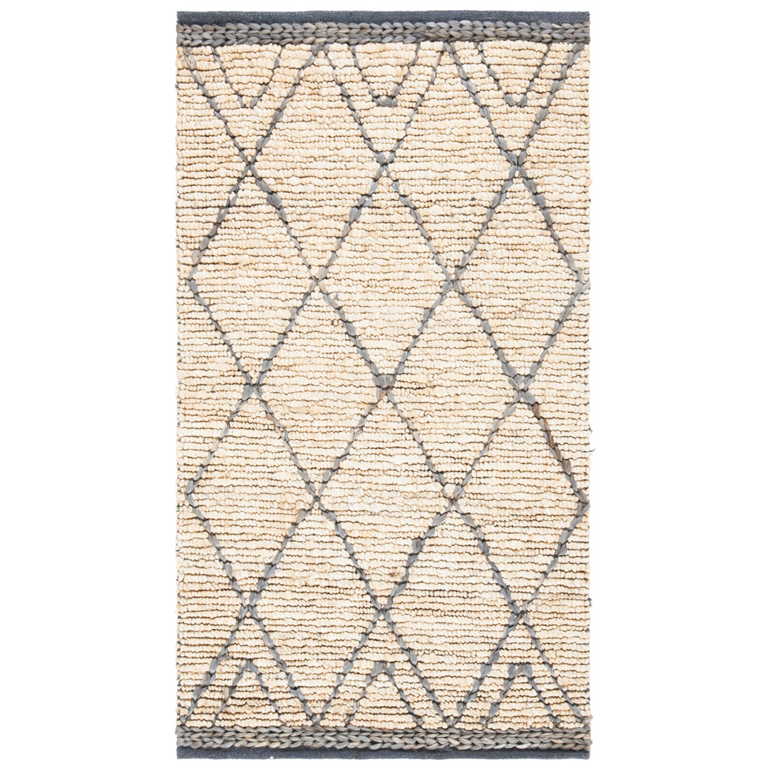 SAFAVIEH Natural Fiber NF956F Natural / Grey Rug Image 7