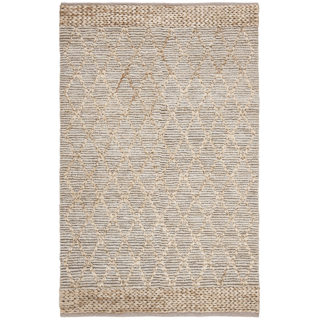 SAFAVIEH Natural Fiber NF951G Handmade Silver Rug Image 2