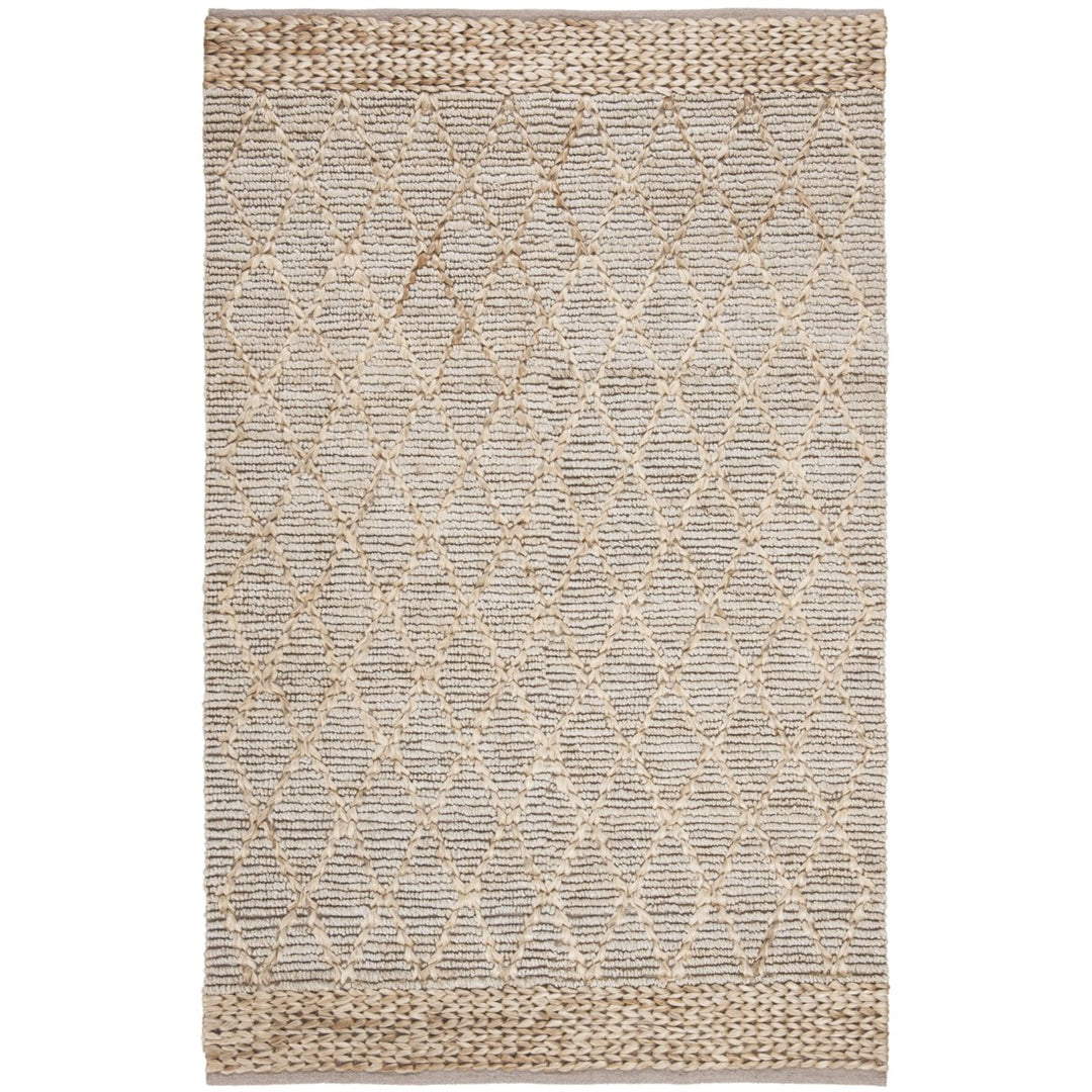 SAFAVIEH Natural Fiber NF951G Handmade Silver Rug Image 1