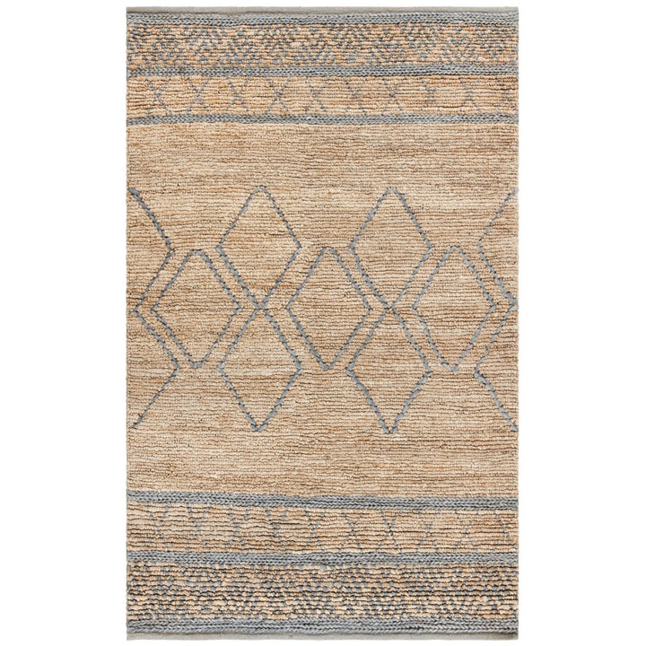 SAFAVIEH Natural Fiber NF957B Handwoven Beige / Grey Rug Image 8