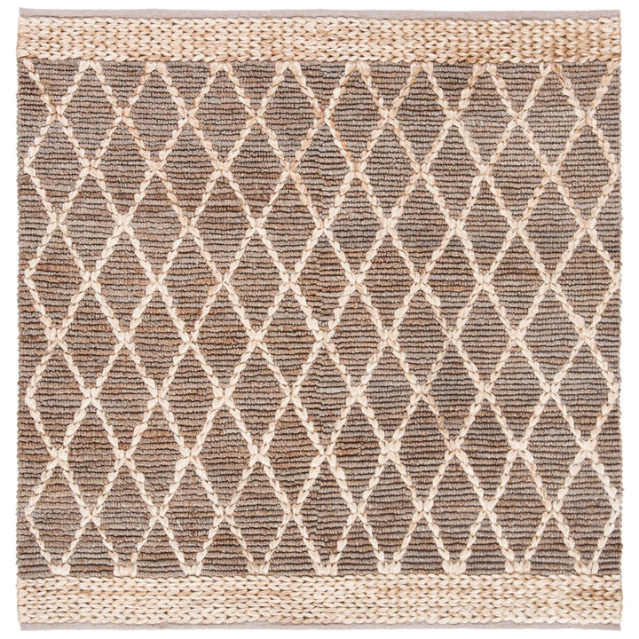 SAFAVIEH Natural Fiber NF951F Handmade Natural /Grey Rug Image 1