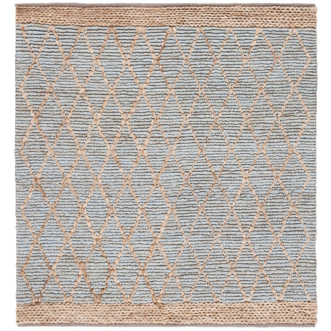 SAFAVIEH Natural Fiber NF951L Handmade Light Blue Rug Image 2