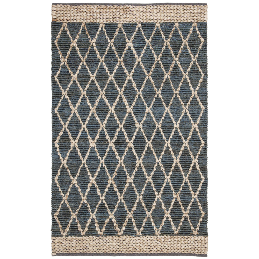 SAFAVIEH Natural Fiber NF951M Handmade Blue Rug Image 2