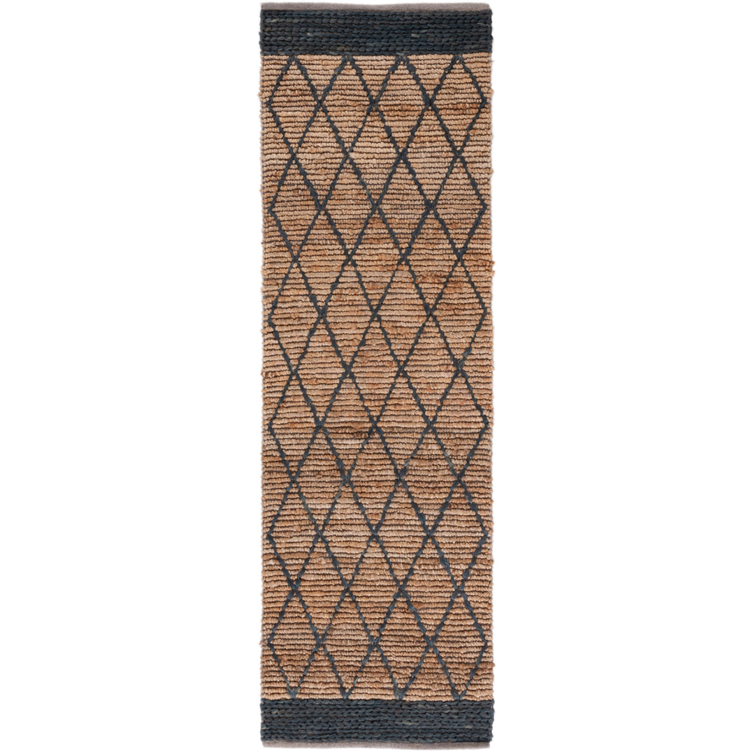 SAFAVIEH Natural Fiber NF951Z Natural / Black Rug Image 3