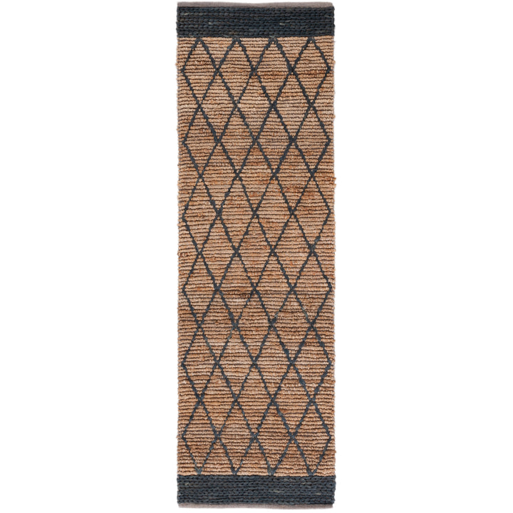 SAFAVIEH Natural Fiber NF951Z Natural / Black Rug Image 3