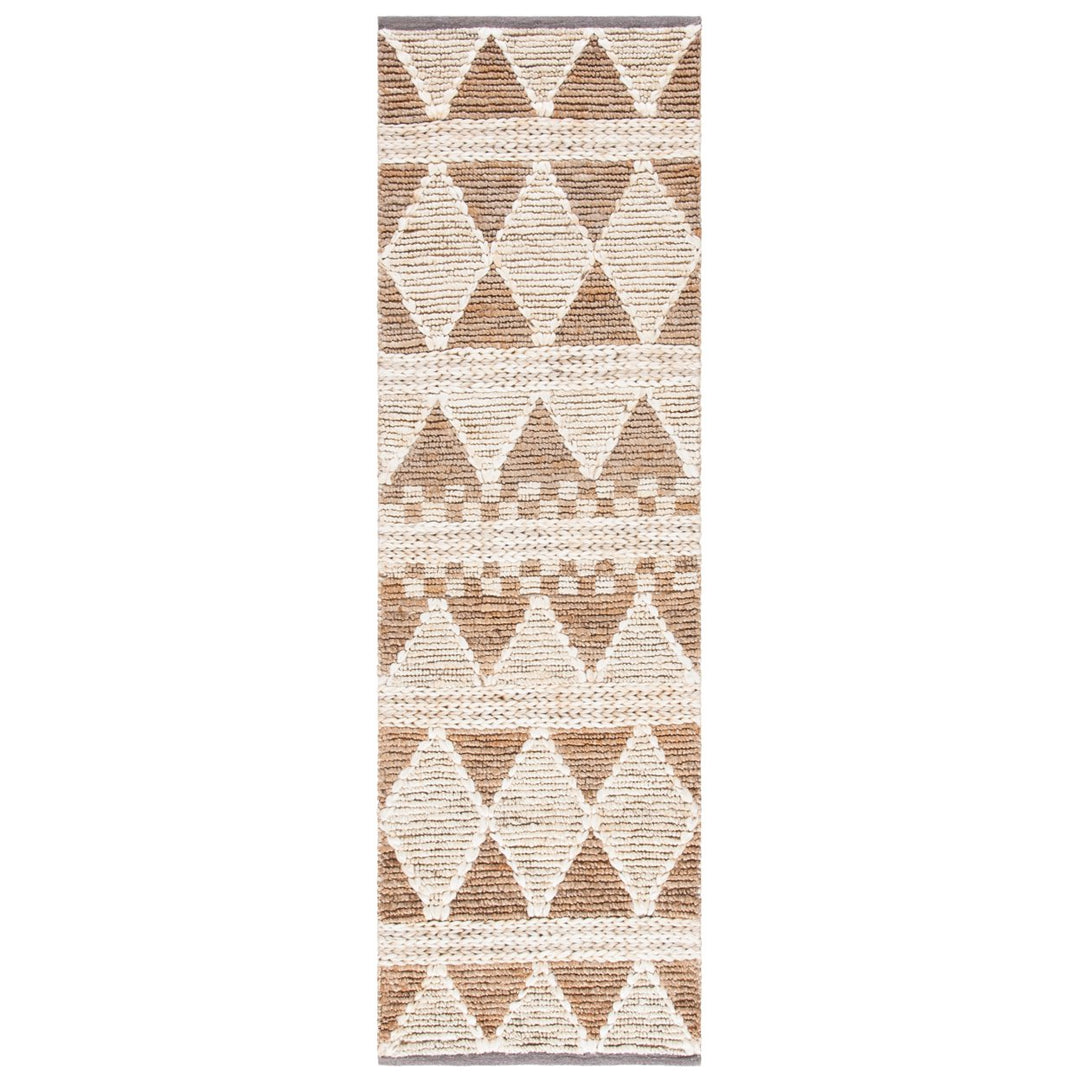 SAFAVIEH Natural Fiber NF958T Handwoven Brown /Beige Rug Image 1