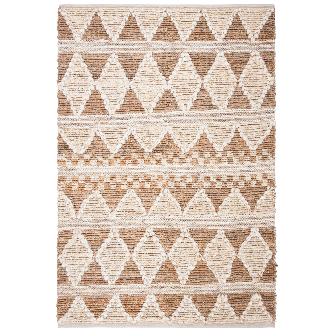 SAFAVIEH Natural Fiber NF958T Handwoven Brown /Beige Rug Image 1