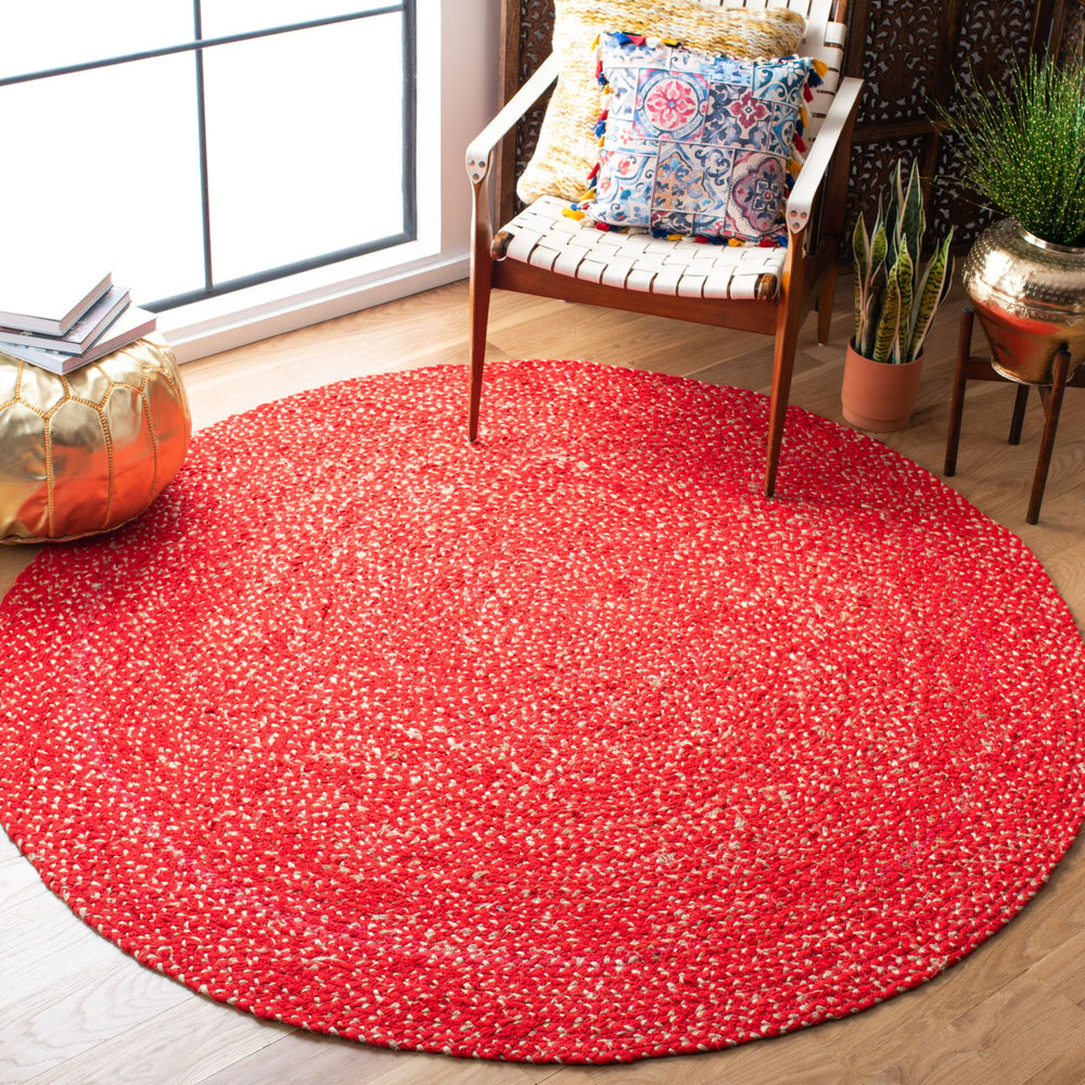 SAFAVIEH Natural Fiber NFB115Q Handmade Red / Beige Rug Image 2