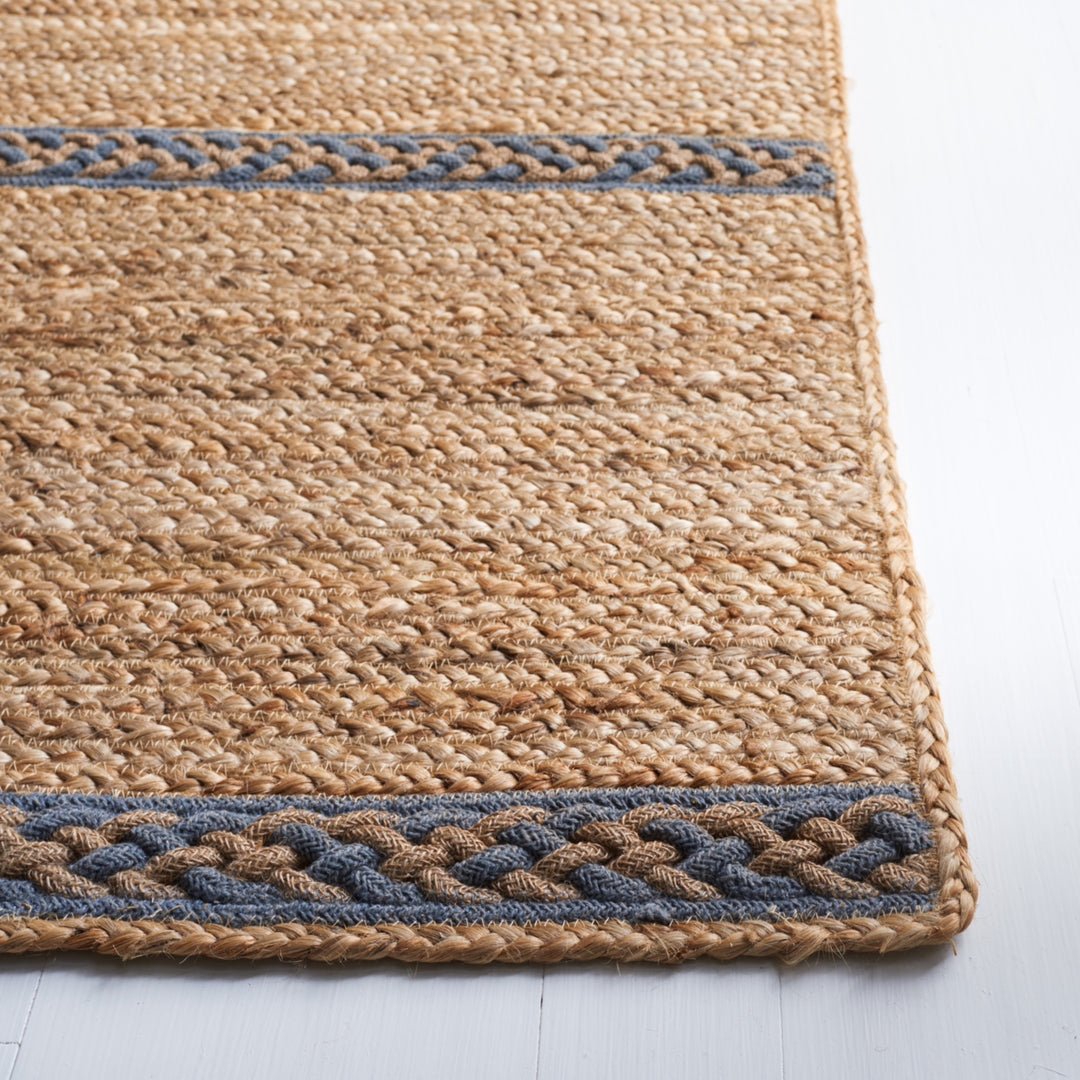 SAFAVIEH Natural Fiber NFB262F Natural / Grey Rug Image 5