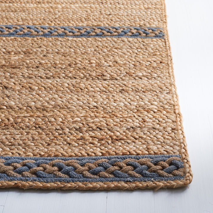 SAFAVIEH Natural Fiber NFB262F Natural / Grey Rug Image 5