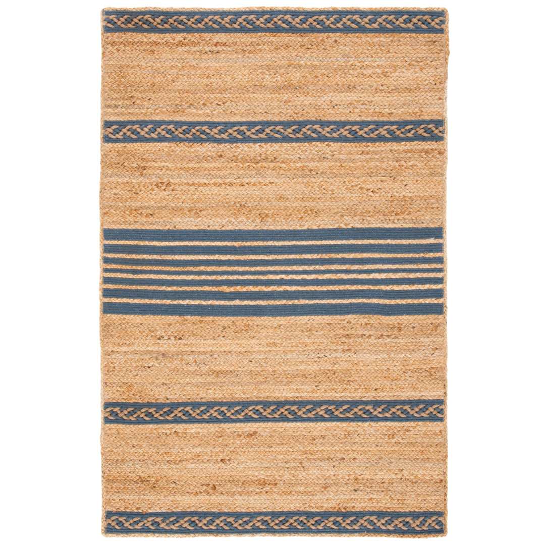 SAFAVIEH Natural Fiber NFB262F Natural / Grey Rug Image 8