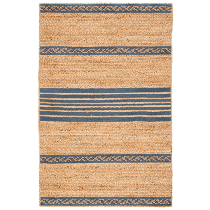 SAFAVIEH Natural Fiber NFB262F Natural / Grey Rug Image 8