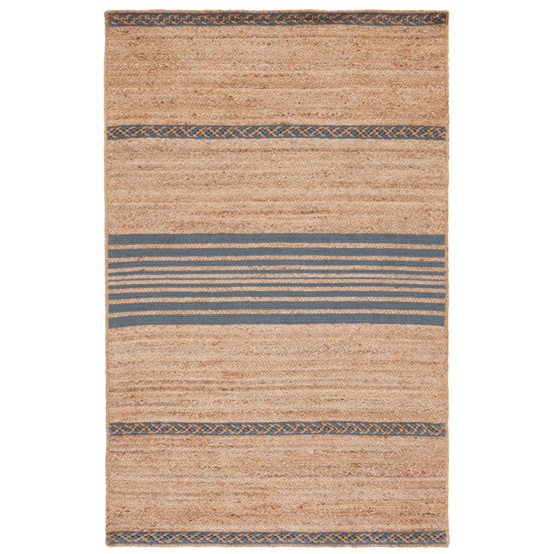 SAFAVIEH Natural Fiber NFB262F Natural / Grey Rug Image 1