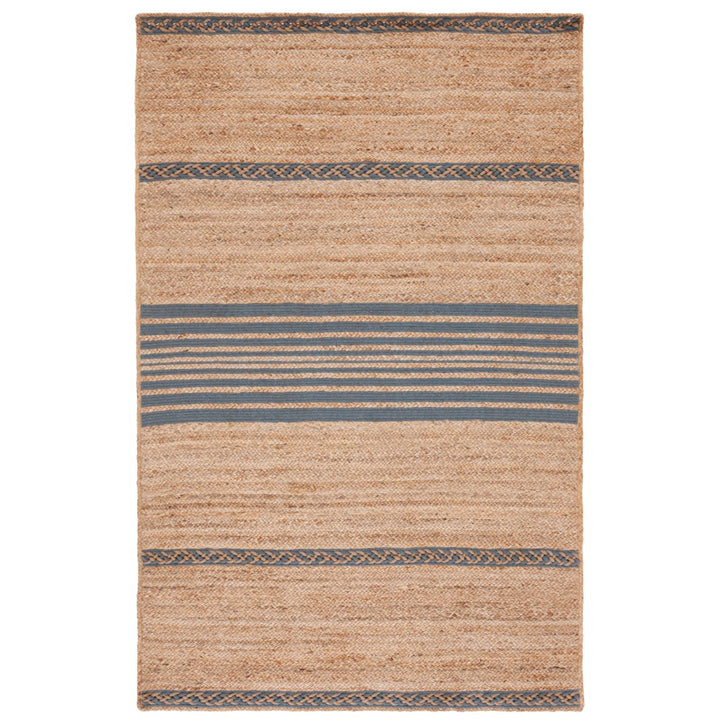 SAFAVIEH Natural Fiber NFB262F Natural / Grey Rug Image 1