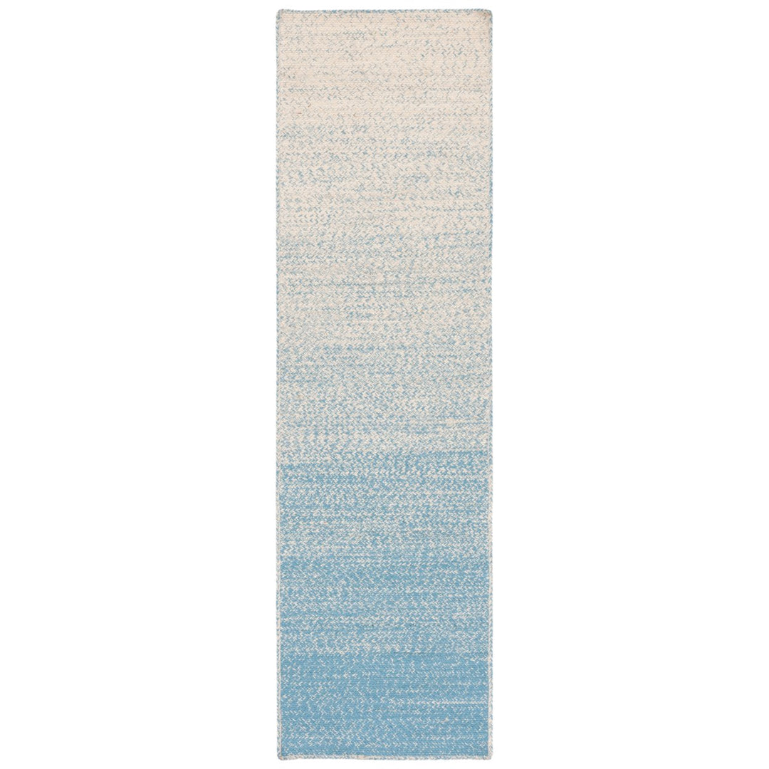 SAFAVIEH Natural Fiber NFB263M Natural / Light Blue Rug Image 1