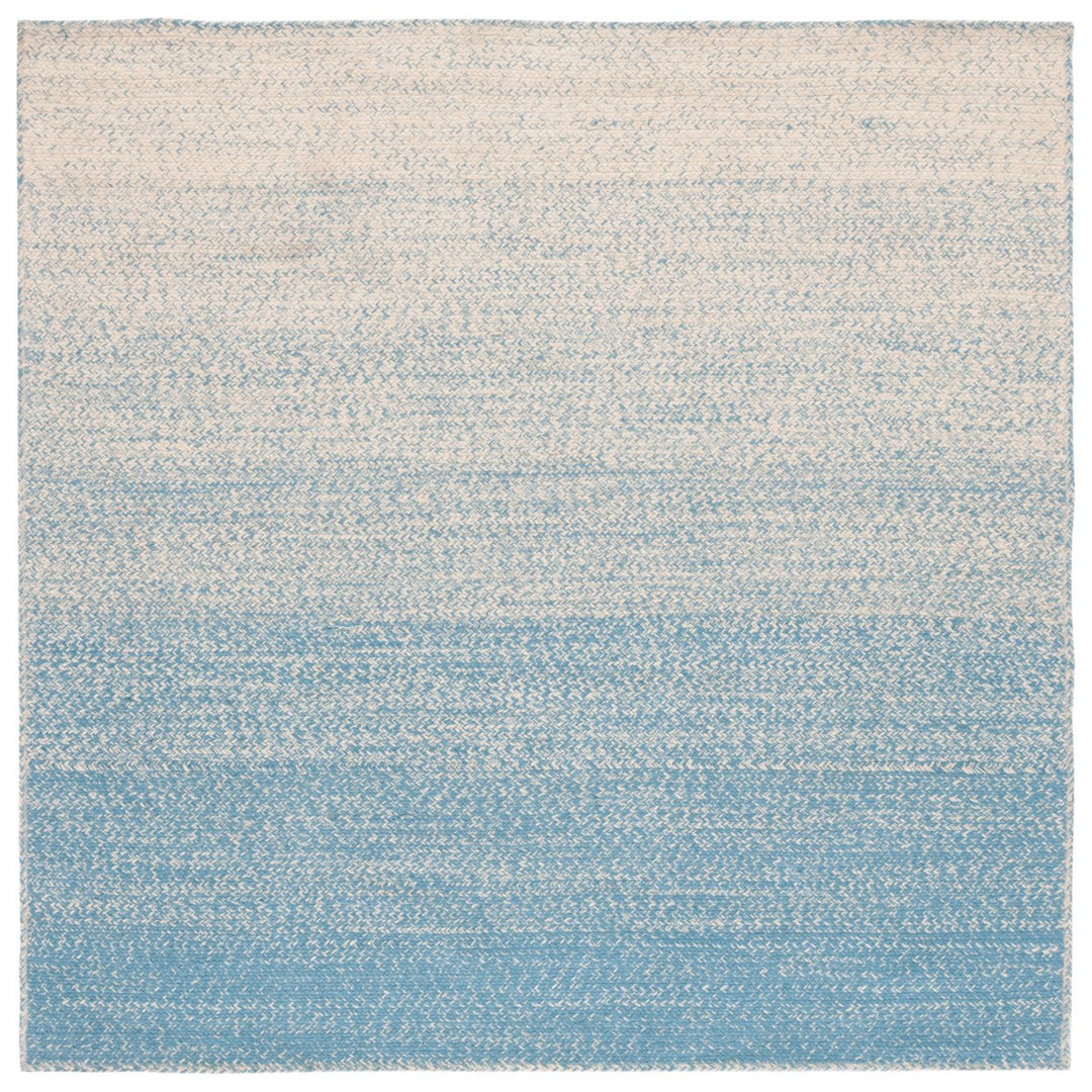 SAFAVIEH Natural Fiber NFB263M Natural / Light Blue Rug Image 4