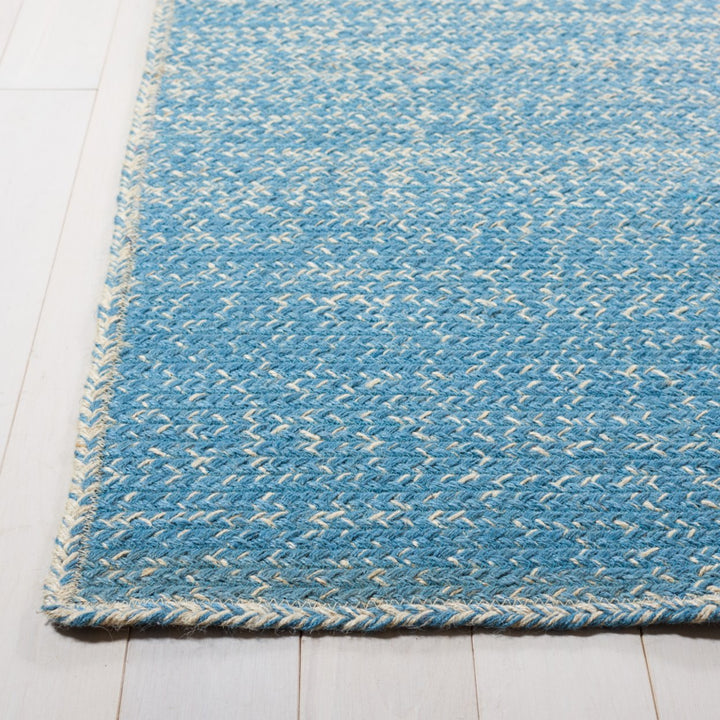 SAFAVIEH Natural Fiber NFB263M Natural / Light Blue Rug Image 5