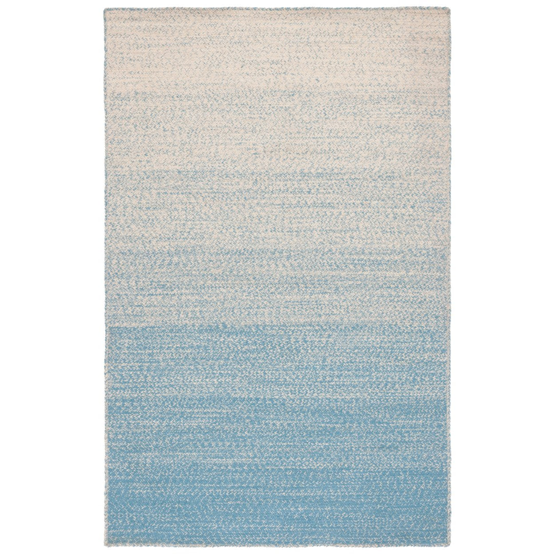 SAFAVIEH Natural Fiber NFB263M Natural / Light Blue Rug Image 1