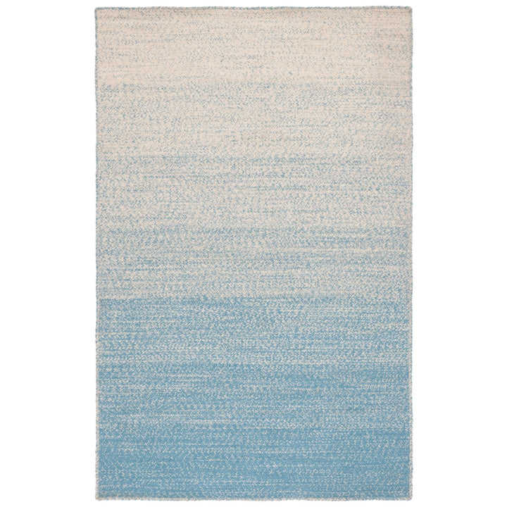 SAFAVIEH Natural Fiber NFB263M Natural / Light Blue Rug Image 1