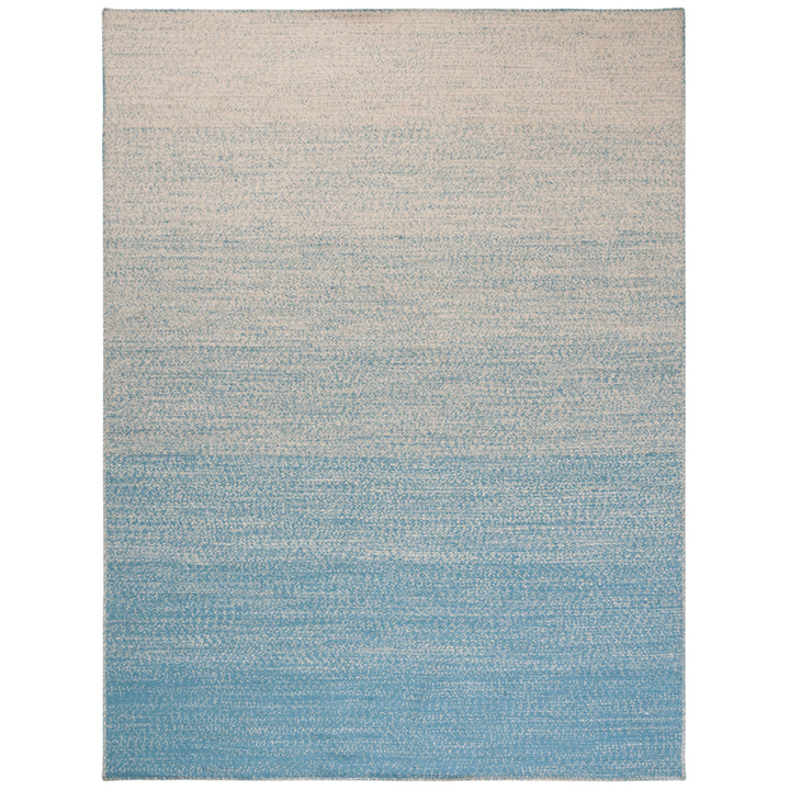 SAFAVIEH Natural Fiber NFB263M Natural / Light Blue Rug Image 10