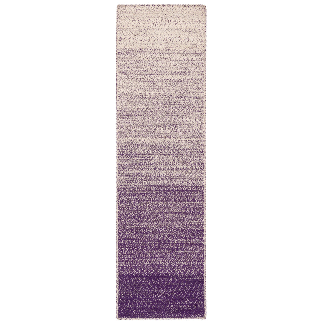 SAFAVIEH Natural Fiber NFB263V Natural / Purple Rug Image 3